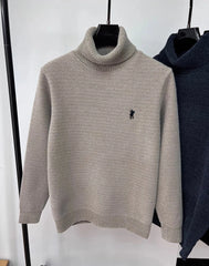 Men’s Luxury Velvet High Neck Sweater