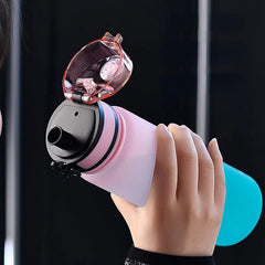 0.5/1L Sports Water Bottle – Leak-Proof Portable Gym Bottle