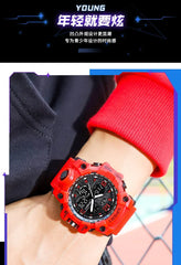 Teenage Men’s Glow Sports Watch – Trendy Electronic LED Watch