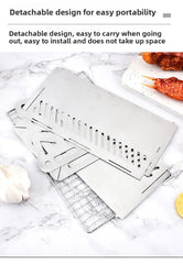 Stainless Steel Portable Camping Grill Set