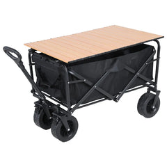 Collapsible Folding Utility Wagon – Heavy-Duty Beach & Camping Cart with Large Capacity