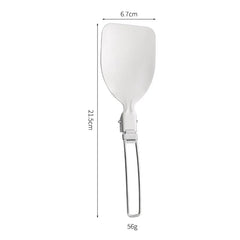 304 Stainless Steel Folding Camping Spork – Multifunctional Outdoor Cookware Tool