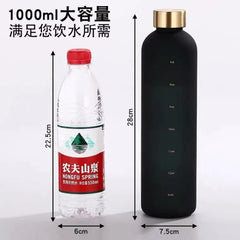 1L Motivational Sports Water Bottle – Portable & Reusable