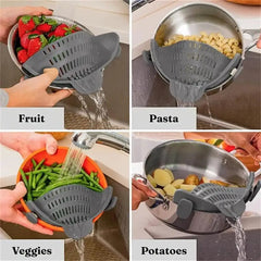 Clip-On Pot Strainer – Adjustable Kitchen Strainer for Pots & Pans