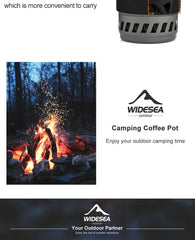 Widesea Camping Cooking System – Portable Gas Stove & Heat Exchanger Cookware Set