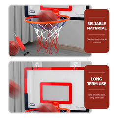 Adjustable Kids Indoor Basketball Hoop – Wall-Mounted Safe Play Set