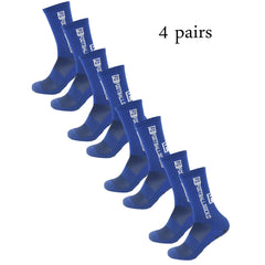 4 Pairs FS Mid-Tube Football Socks – Non-Slip & Breathable