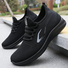 Men’s Lightweight Knitted Running Shoes – Breathable & Non-Slip Sports Sneakers