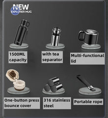 Stainless Steel Double Wall Vacuum Thermos Bottle