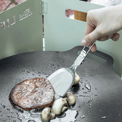 304 Stainless Steel Folding Camping Spork – Multifunctional Outdoor Cookware Tool