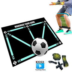 90cm Foldable Football Dribble Training Mat – Kids & Adults