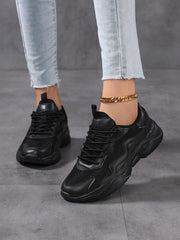 Women’s Lightweight Mesh Sneakers – Breathable White Casual Shoes