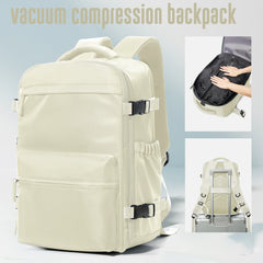 Expandable Vacuum Travel Backpack – Large Capacity Laptop & Business Bag for Men/Wome