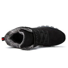 Men’s Waterproof Suede Winter Ankle Boots – Non-Slip