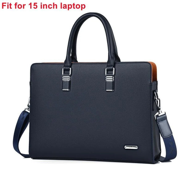 MOTAORA Genuine Leather Laptop Briefcase (14–15.6