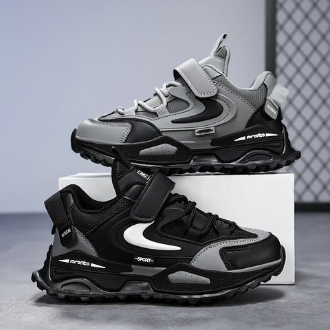 Kids PU Leather Fashion Sneakers