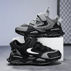 Kids PU Leather Fashion Sneakers