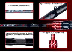 BIUTIFU Traveller Carbon Fishing Rod – Spinning/Casting Fuji Lure Rod 1.8–3.0m