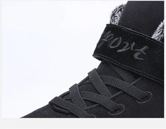 Men’s Waterproof Suede Winter Ankle Boots – Non-Slip