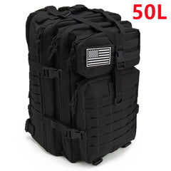 30L/50L Tactical Backpack – MOLLE Outdoor Hiking & Hunting Travel Bag