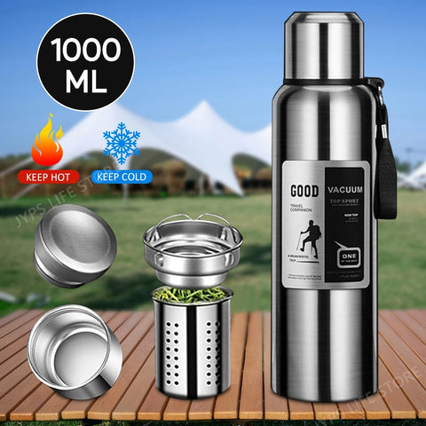 1000ML Stainless Steel Vacuum Thermos Bottle