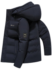 Men’s Thick Warm Cotton Jacket – Autumn Winter Business Casual Coat