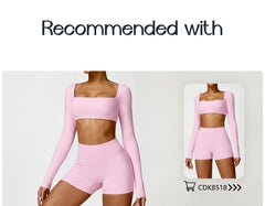 Women’s Quick-Dry Square Neck Gym Top