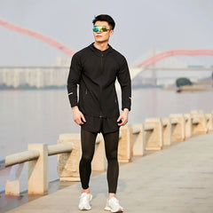 Reflective Quick-Dry Hooded Running Jacket – Lightweight Sun Protection Coat