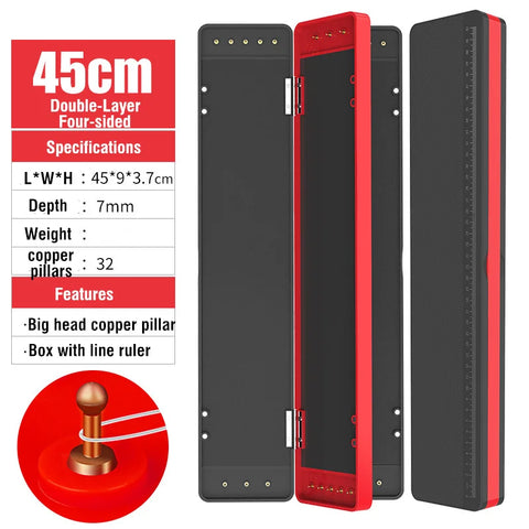 Multi-Layer Carp Fishing Tackle Box – Zig Chod Rig Storage Case with Anti-Slip Design (32/37/45CM)