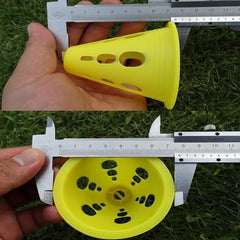 20/40/60PCS Colorful Windproof Training Marker Cones – Soccer, Skating & Multi-Sport Equipment