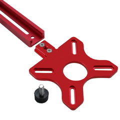 3-in-1 Router Groove & Circle Cutting Jig – Adjustable Aluminum Woodworking Bracket