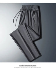 Men’s Quick-Dry Running Pants – Zipper Fitness Trousers