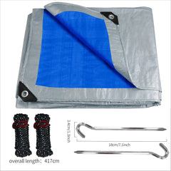 Large Waterproof Camping Tarp – Outdoor Rain Cover & Sun Shelter Canopy