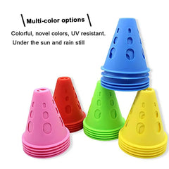 20/40/60PCS Colorful Windproof Training Marker Cones – Soccer, Skating & Multi-Sport Equipment
