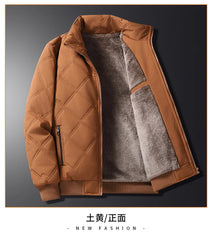 Men’s Thick Winter Cotton-Padded Parka Jacket