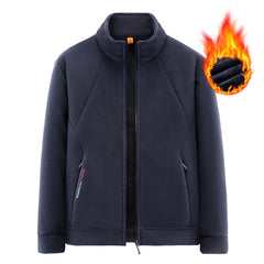 Men’s Thick Fleece Jacket – Warm Winter Outdoor Coat