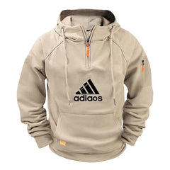 Men’s Autumn/Winter Hooded Sweatshirt – Fashionable, Warm & Casual Sports Pullover