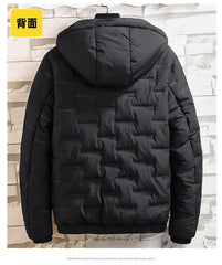 Men’s Thick Cotton Padded Jacket – Slim Fit Winter Streetwear Coat