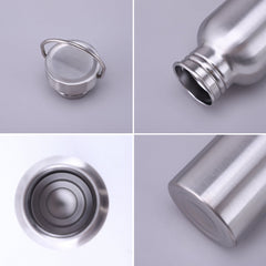 Stainless Steel Water Bottle – 500/750/1000ml Sports Flask