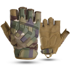 Tactical Half Finger Gloves – Non-Slip Shockproof Outdoor Sports Gear for Men