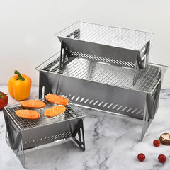 Portable Stainless Steel BBQ Grill Kit