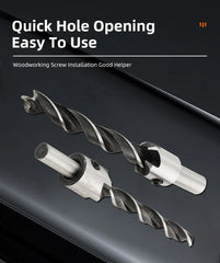 SIQICNC HSS Countersink Drill Bit Set 3–10mm – Chamfer & Pilot Hole Cutter