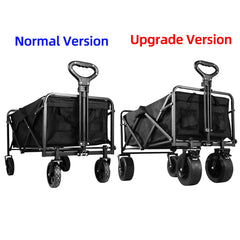 Collapsible Folding Utility Wagon – Heavy-Duty Beach & Camping Cart with Large Capacity