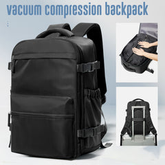 Expandable Vacuum Travel Backpack – Large Capacity Laptop & Business Bag for Men/Wome