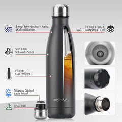 500ml Stainless Steel Insulated Water Bottle – Hot & Cold