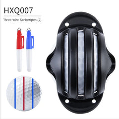 PGM Golf Ball Line Marker Tool with 2 Marker Pens – Alignment & Putting Guide