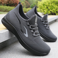 Men’s Lightweight Knitted Running Shoes – Breathable & Non-Slip Sports Sneakers