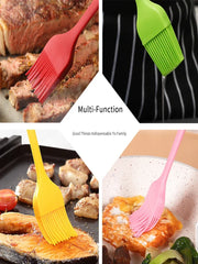 Food Grade Silicone BBQ Oil Brush – Heat Resistant Basting & Pastry Brush for Cooking and Baking