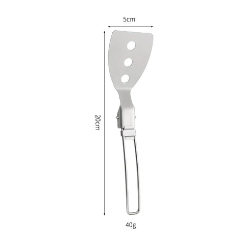304 Stainless Steel Folding Camping Spork – Multifunctional Outdoor Cookware Tool