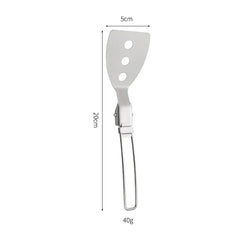 304 Stainless Steel Folding Camping Spork – Multifunctional Outdoor Cookware Tool